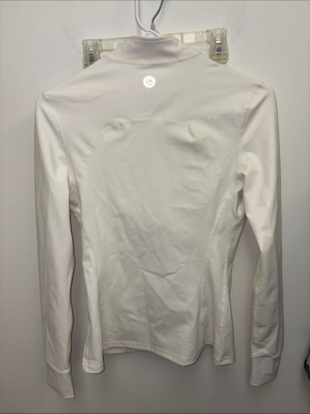 Women's Cream Zip-Front Jacket with Gold Hardware - Picture 3 of 6
